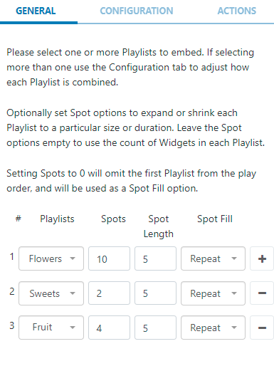 Subplaylist Configuration Scenario